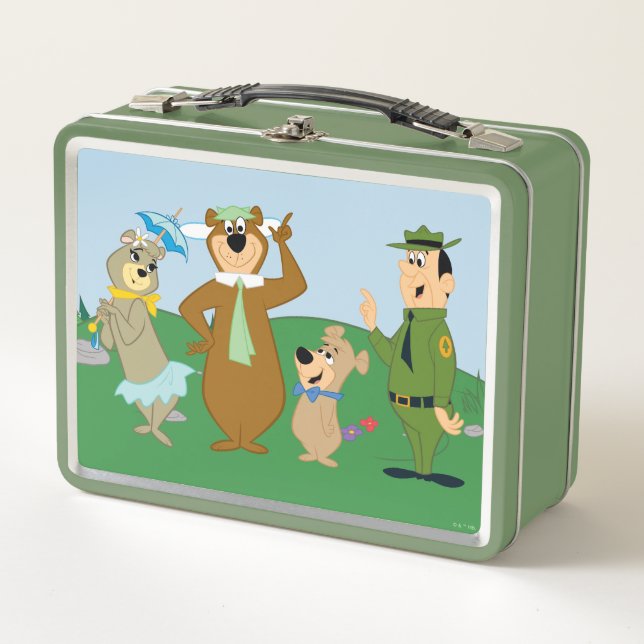 Yogi Bear and Friends Classic Pose Metal Lunch Box (Front)