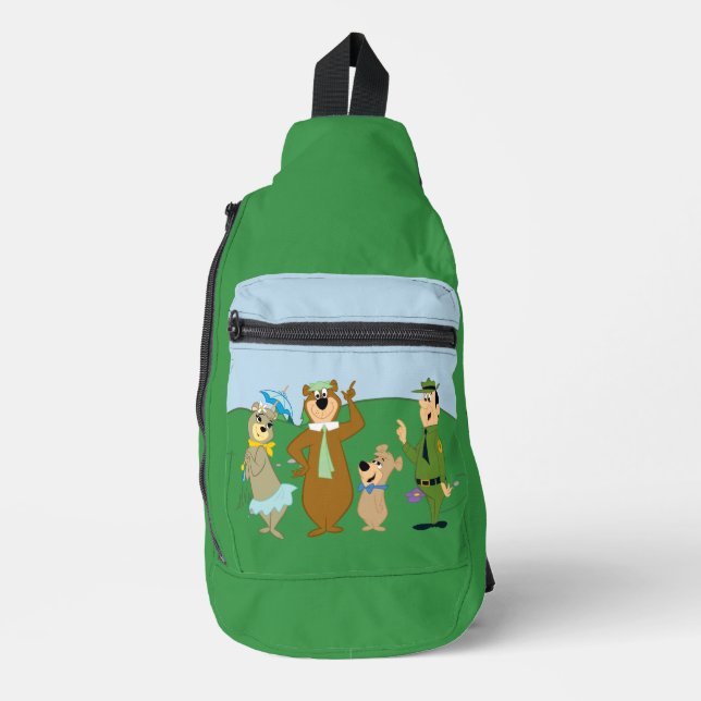 Yogi Bear and Friends Classic Pose Sling Bag (Front)