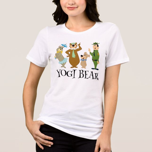 Yogi Bear and Friends Classic Pose Tri-Blend Shirt (Front)