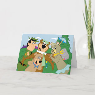 Yogi Bear and Friends Framed Forest Picture Card