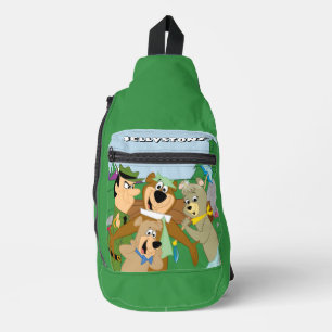 Yogi Bear and Friends Framed Forest Picture Sling Bag