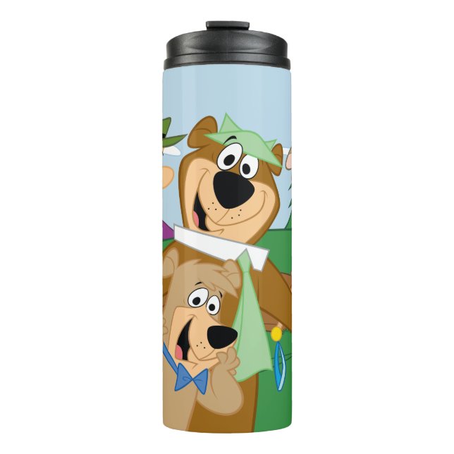 Yogi Bear and Friends Framed Forest Picture Thermal Tumbler (Front)