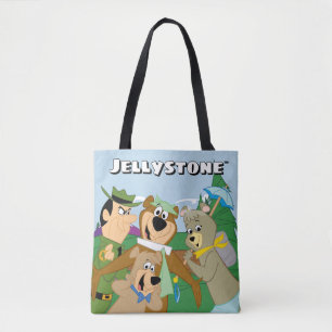 Yogi Bear and Friends Framed Forest Picture Tote Bag