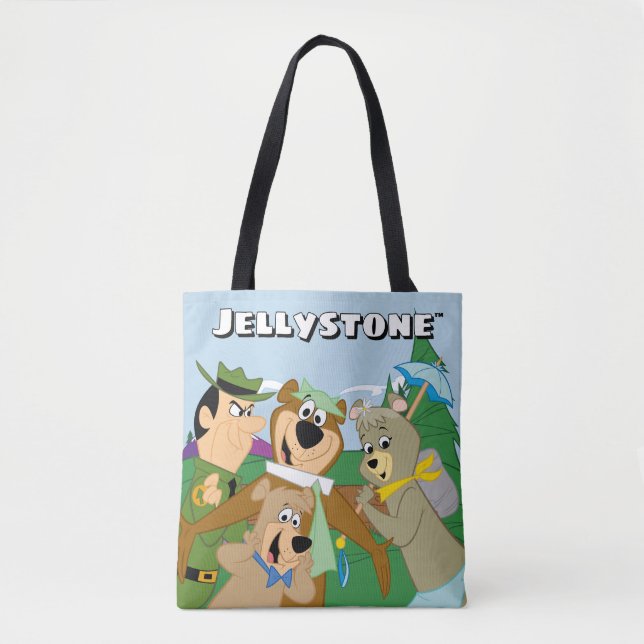 Yogi Bear and Friends Framed Forest Picture Tote Bag (Front)