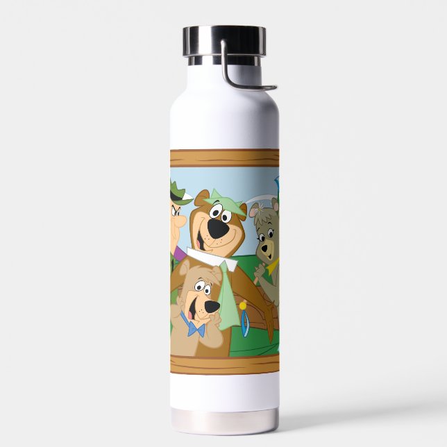 Yogi Bear and Friends Framed Forest Picture Water Bottle (Left)