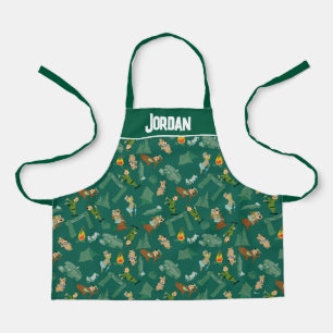 Yogi Bear and Friends Jellystone Park Camp Pattern Apron
