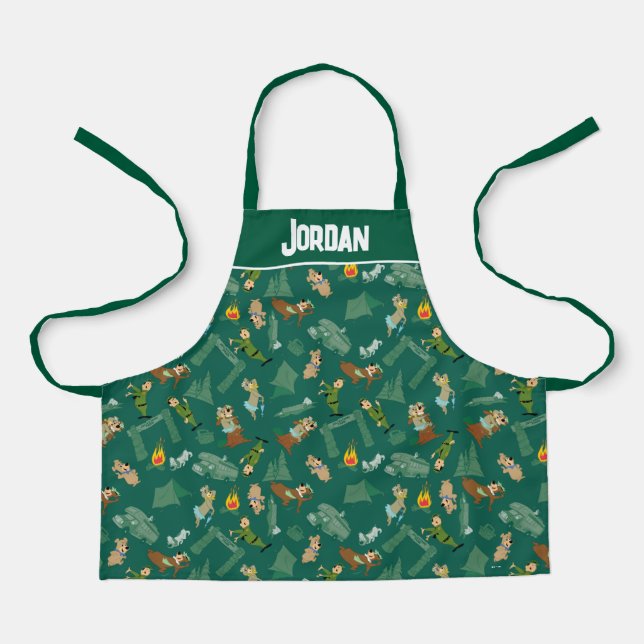 Yogi Bear and Friends Jellystone Park Camp Pattern Apron (Front)