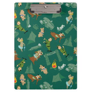 Yogi Bear and Friends Jellystone Park Camp Pattern Clipboard