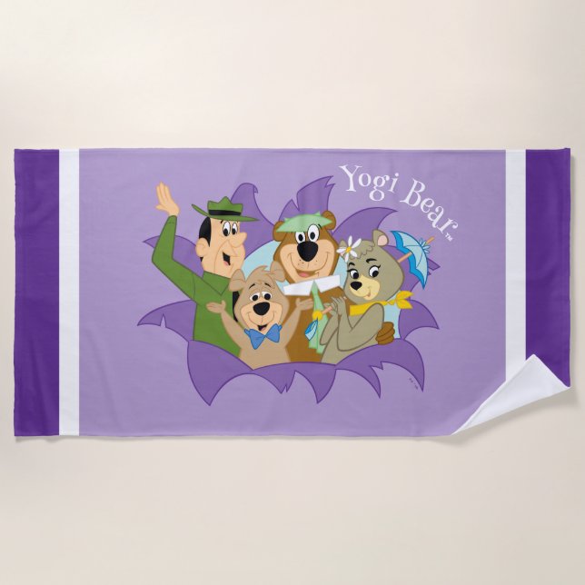 Yogi Bear and Friends Surprise Beach Towel (Front)