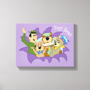 Yogi Bear and Friends Surprise Canvas Print
