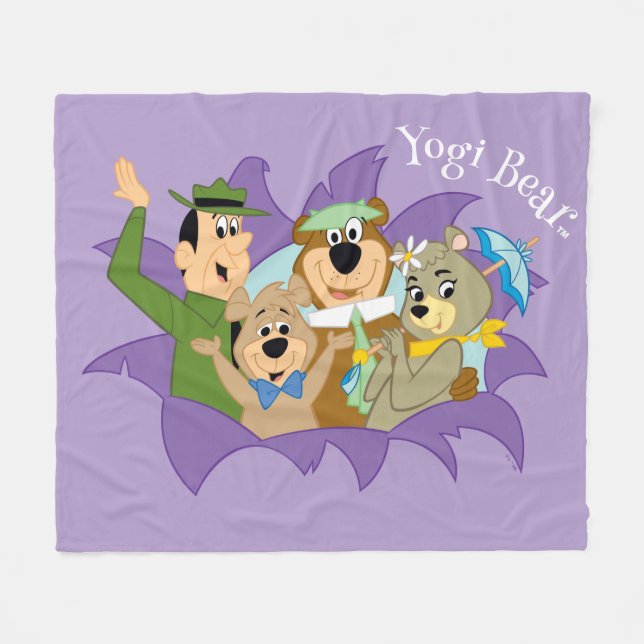 Yogi Bear and Friends Surprise Fleece Blanket (Front (Horizontal))