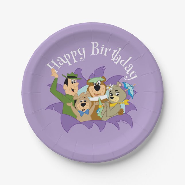 Yogi Bear and Friends Surprise Paper Plate (Front)