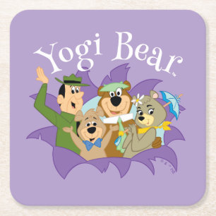 Yogi Bear and Friends Surprise Square Paper Coaster