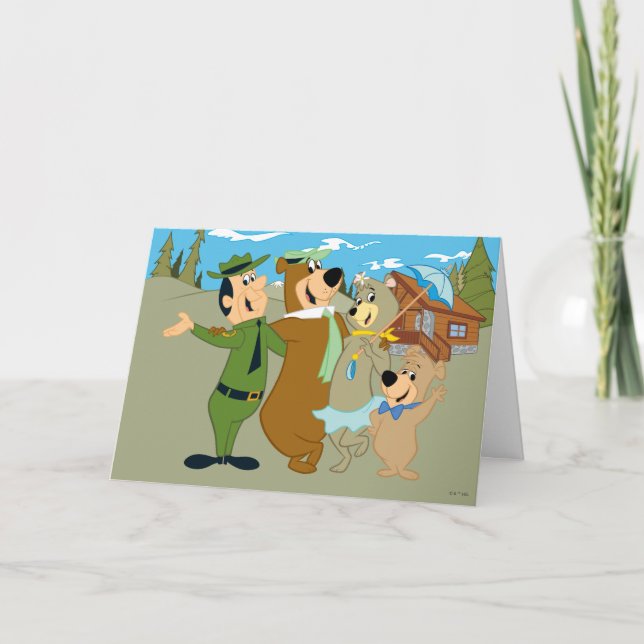 Yogi Bear and Friends Warm Welcome Card (Front)