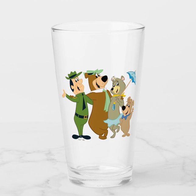 Yogi Bear and Friends Warm Welcome Glass (Front)