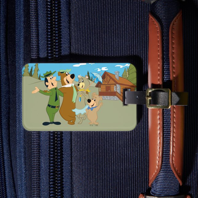 Yogi Bear and Friends Warm Welcome Luggage Tag (Front Insitu 4)