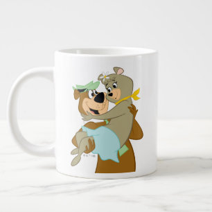 Yogi Bear Carrying Cindy Bear Large Coffee Mug