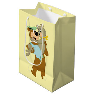 Yogi Bear Carrying Cindy Bear Medium Gift Bag