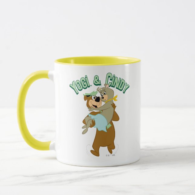 Yogi Bear Carrying Cindy Bear Mug (Left)