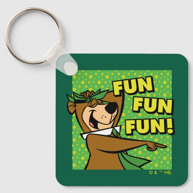 Yogi Bear Fun Fun Fun Key Ring (Front)