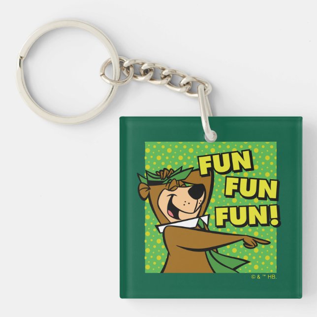 Yogi Bear Fun Fun Fun Key Ring (Front)