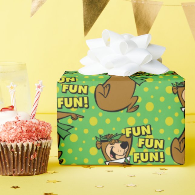 Yogi Bear Fun Fun Fun Wrapping Paper (Birthday Party)