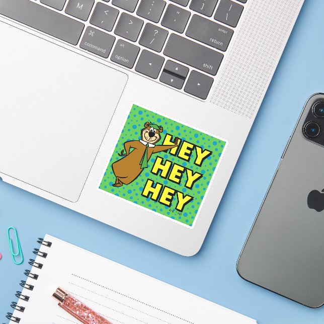 Yogi Bear Hey Hey Hey (Laptop w/ iPhone)