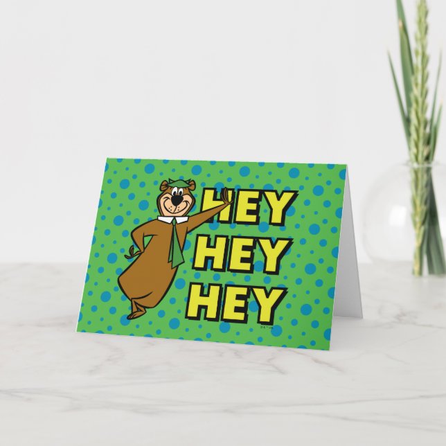 Yogi Bear Hey Hey Hey Card (Front)
