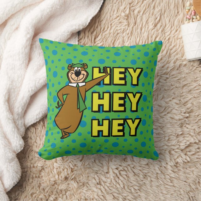Yogi Bear Hey Hey Hey Cushion (Blanket)