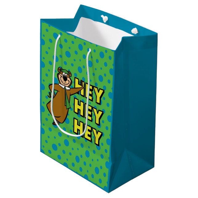 Yogi Bear Hey Hey Hey Medium Gift Bag (Front Angled)