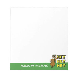 Yogi Bear Hey Hey Hey Notepad