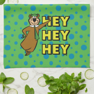 Yogi Bear Hey Hey Hey Tea Towel