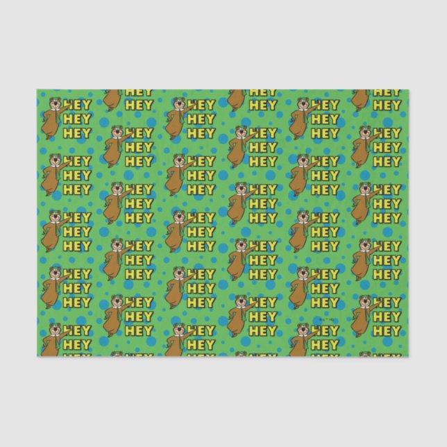 Yogi Bear Hey Hey Hey Tissue Paper (Front)