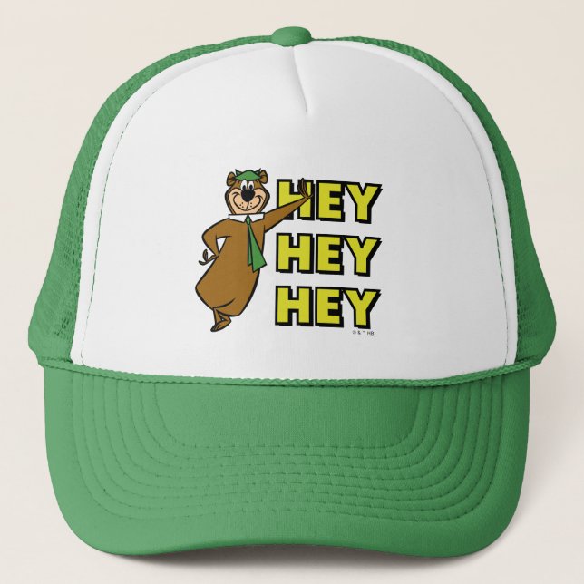 Yogi Bear Hey Hey Hey Trucker Hat (Front)