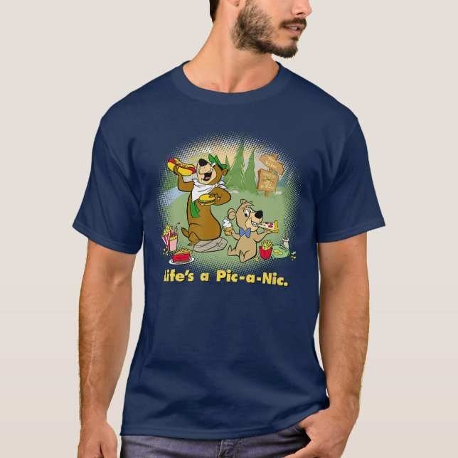 Yogi Bear Lifes a PicaNic Small friends T-Shirt (Front)