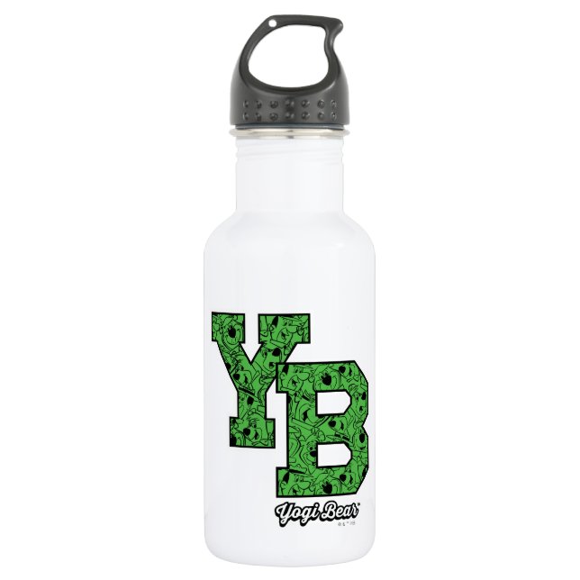 Yogi Bear Patterned Varsity Letters 532 Ml Water Bottle (Front)