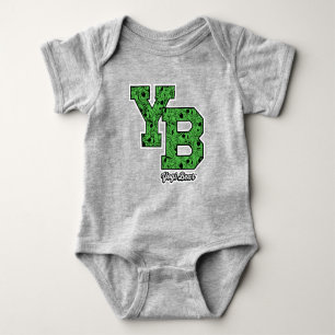 Yogi Bear Patterned Varsity Letters Baby Bodysuit