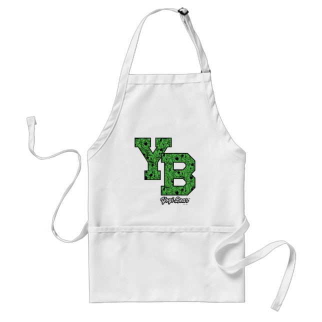 Yogi Bear Patterned Varsity Letters Standard Apron (Front)