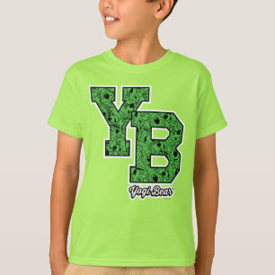 Yogi Bear Patterned Varsity Letters T-Shirt