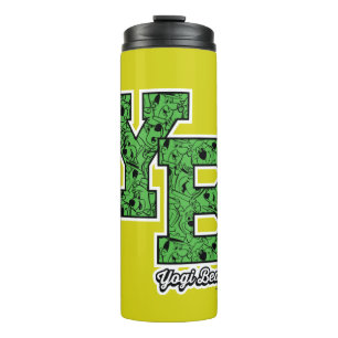 Yogi Bear Patterned Varsity Letters Thermal Tumbler