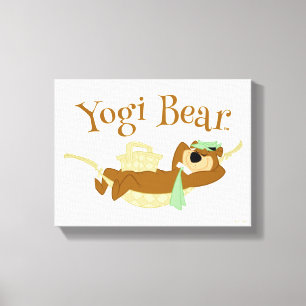 Yogi Bear Picnic Hammock Nap Time Canvas Print