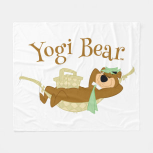 Yogi Bear Picnic Hammock Nap Time Fleece Blanket