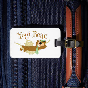 Yogi Bear Picnic Hammock Nap Time Luggage Tag