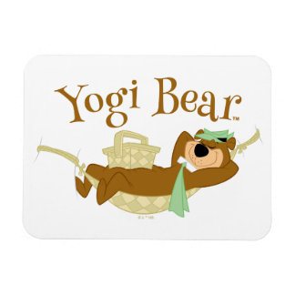 Yogi Bear Picnic Hammock Nap Time Magnet
