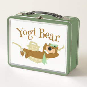 Yogi Bear Picnic Hammock Nap Time Metal Lunch Box