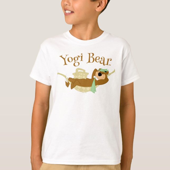 Yogi Bear Picnic Hammock Nap Time T-Shirt (Front)