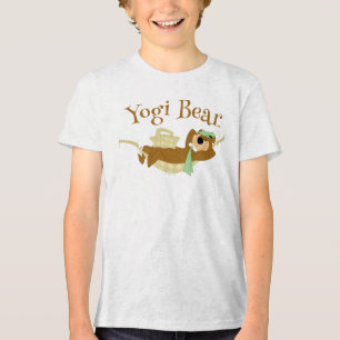 Yogi Bear Picnic Hammock Nap Time Tri-Blend Shirt