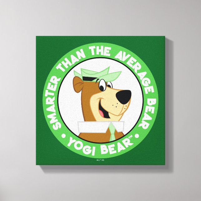 Yogi Bear Smiling Portrait Canvas Print (Front)