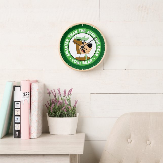 Yogi Bear Smiling Portrait Clock (Reading Room)