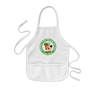 Yogi Bear Smiling Portrait Kids Apron
